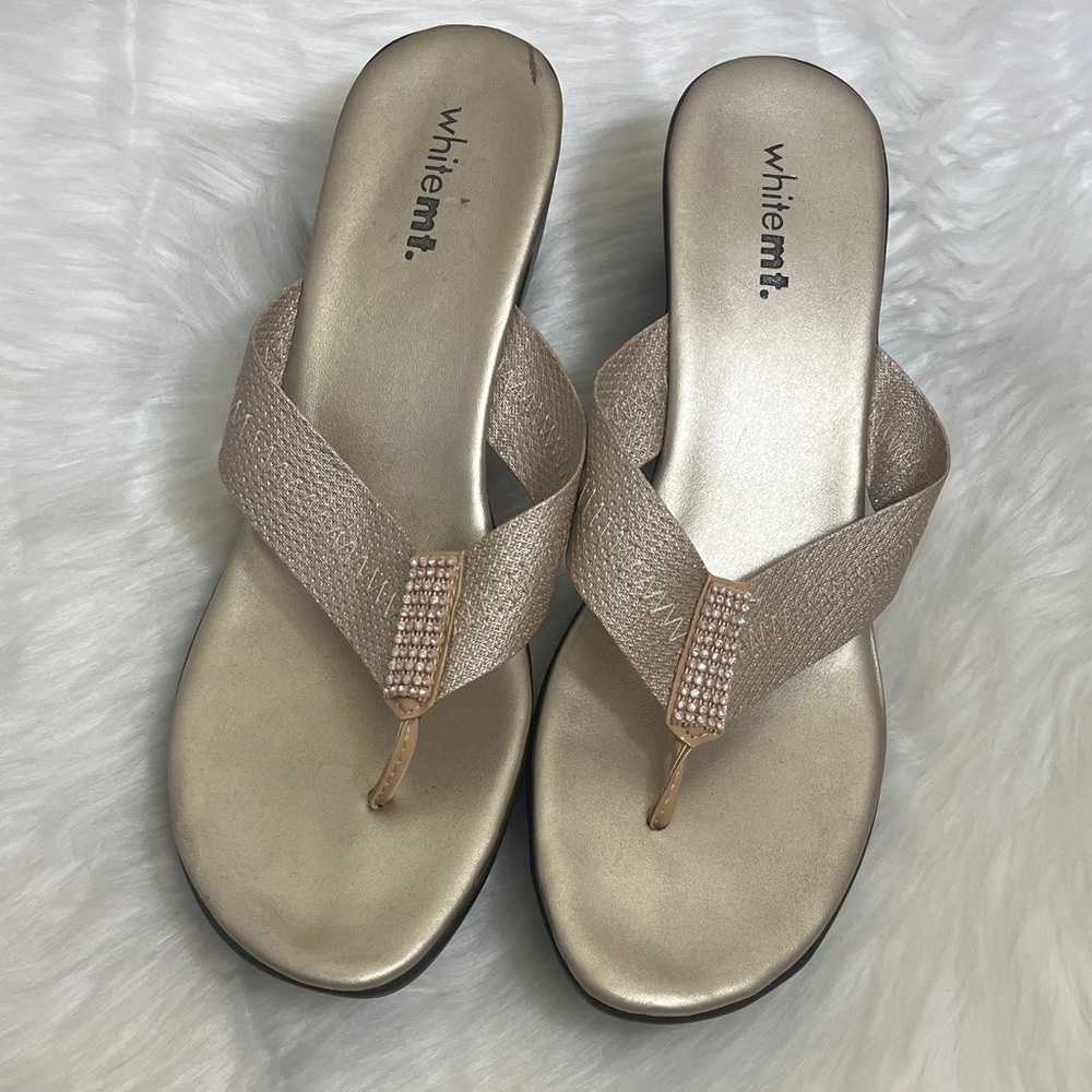 White Mt. Wedge Sandals - Picture 2 of 11